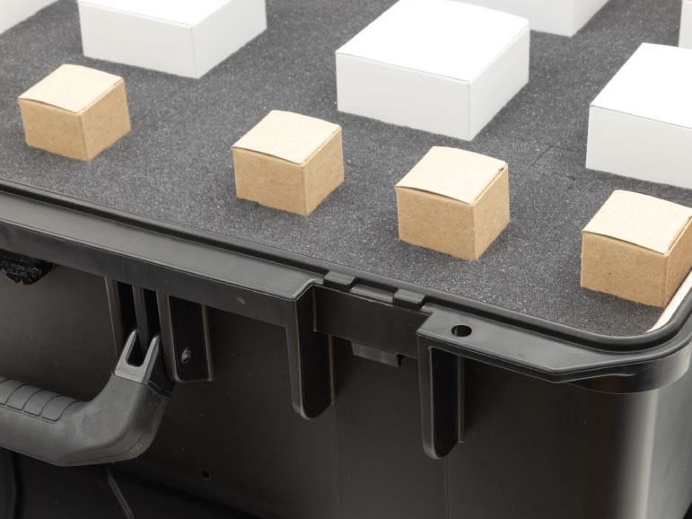 The RFID Mobile Case comes in two sizes and can accommodate a large variety of medical devices. It can instantly track what you have taken out of the case, letting sales reps get back to work and not focus on manual inventory managment