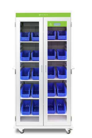 Large Two Bin Kanban Cabinet