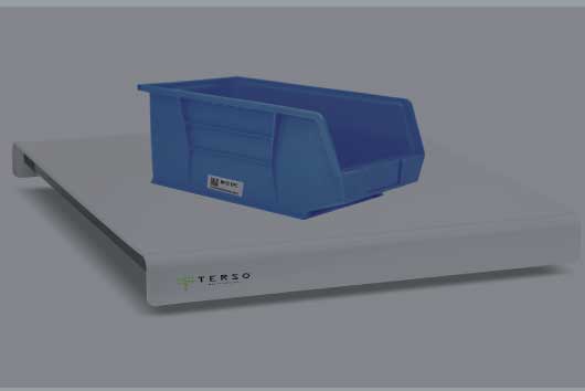 To track the items that have been used, place the 2-bin kanban bin on the RFID Surface Read Point