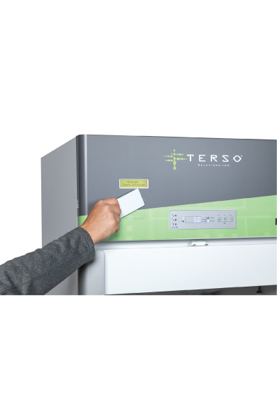 accessing the large RFID freezer- TS074e