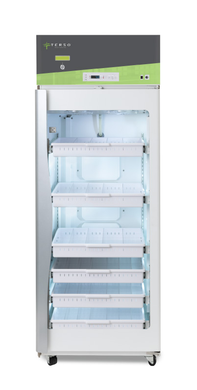 Large RFID Refrigerator for managing temperature controlled iinventory for healthcare and life science